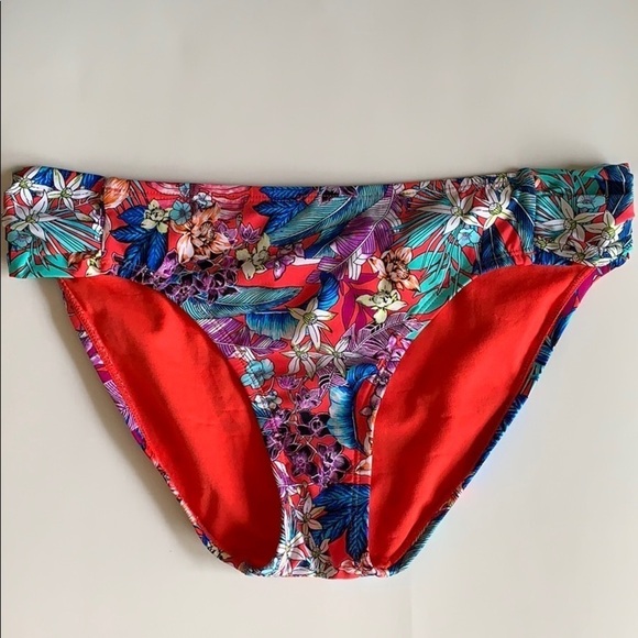 Kenneth Cole Swim Bikini, Multi floral,Size S - Picture 3 of 10